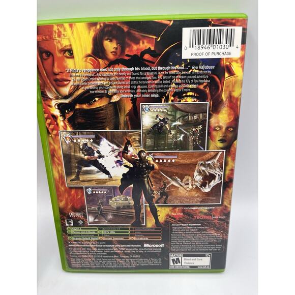 Ninja Gaiden (Microsoft Xbox, 2004) CIB *Tested And Working* - Picture 4 of 8